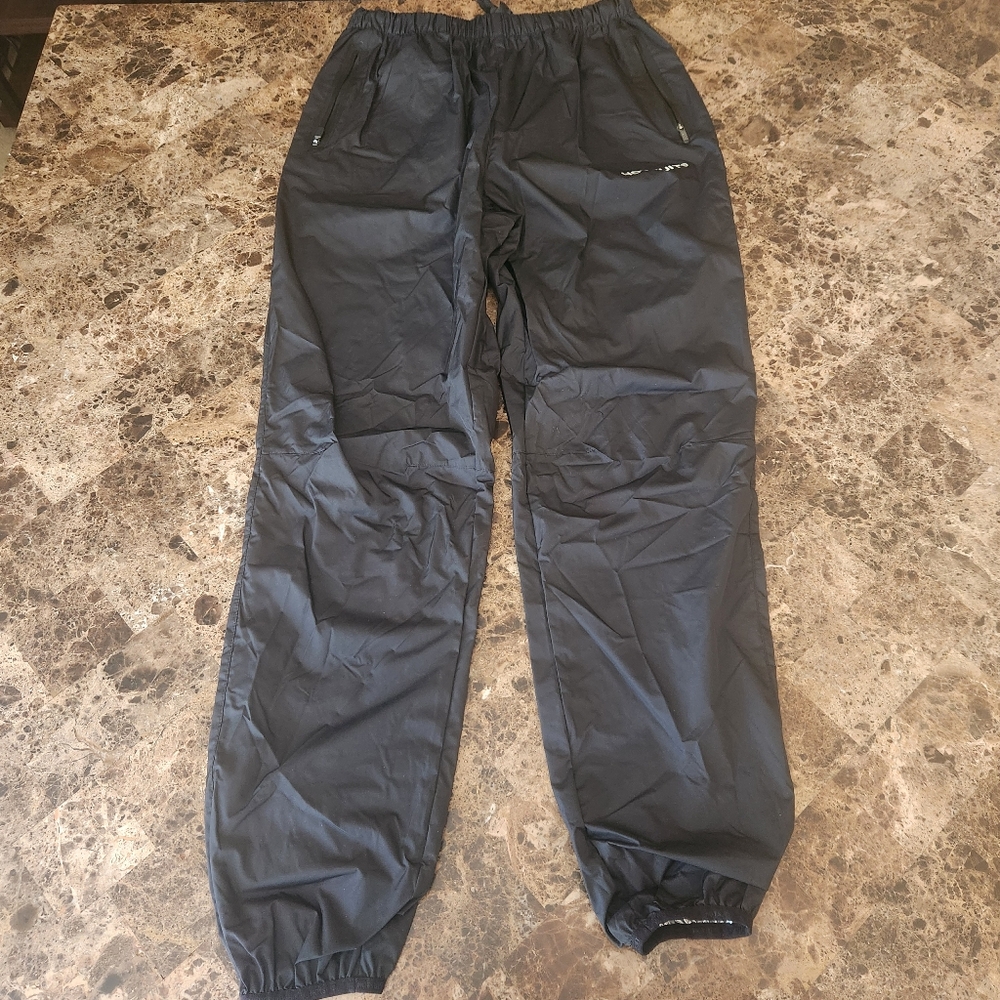 Hot Suit Black Sauna Pants Size Large